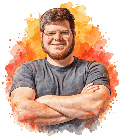 Watercolor portrait of Devon Peet